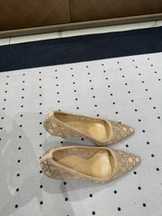 HIGH HEELS PUMP IN CAMEL BEIGE LAMB SUEDE 10 CM