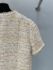 CHANEL 26S SHORT-SLEEVE TWEED JACKET 891