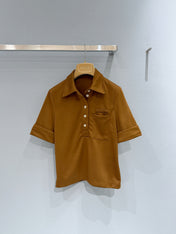 MIUMIU 26S SHORT-SLEEVE POLO T-SHIRT STYLE 1102