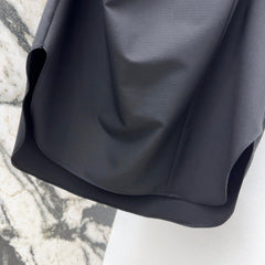 Loewe 25 Drape Sleeveless Dress Black Polyester Fiber