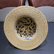 CHANEL 26S BOATER STRAW HAT 337947