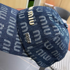 MM BASEBALL CAP IN BLUE DENIM