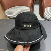 BUCKET HAT MODEL 650274 IN BLACK TEXTURED FABRIC