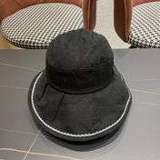 BUCKET HAT MODEL 650274 IN BLACK TEXTURED FABRIC
