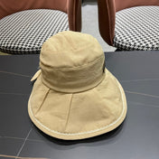 BUCKET HAT MODEL 650275 IN DARK BEIGE TEXTURED FABRIC