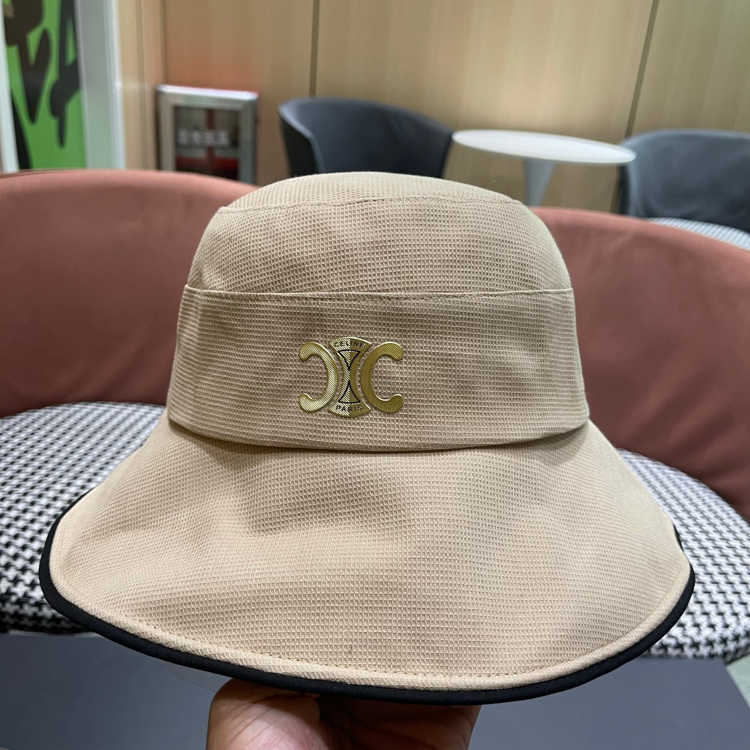BUCKET HAT MODEL 650291 IN DARK BEIGE FABRIC