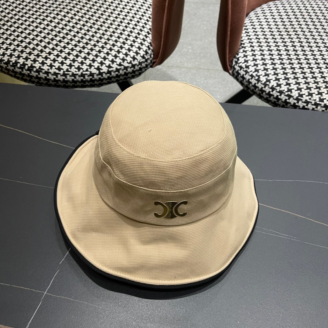 BUCKET HAT MODEL 650291 IN DARK BEIGE FABRIC