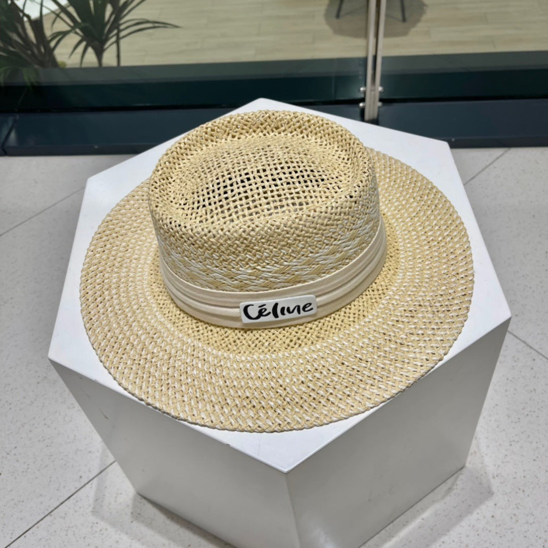 WIDE BRIM HAT MODEL 652049 IN NATURAL WOVEN STRAW