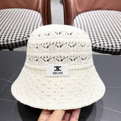 BUCKET HAT MODEL 651868 IN WHITE CROCHET