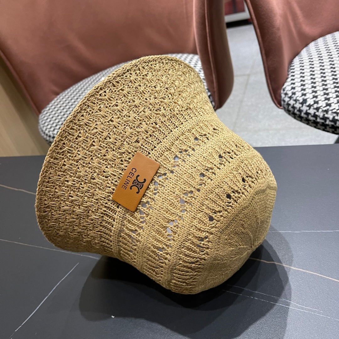 BUCKET HAT MODEL 651869 IN DARK BEIGE CROCHET