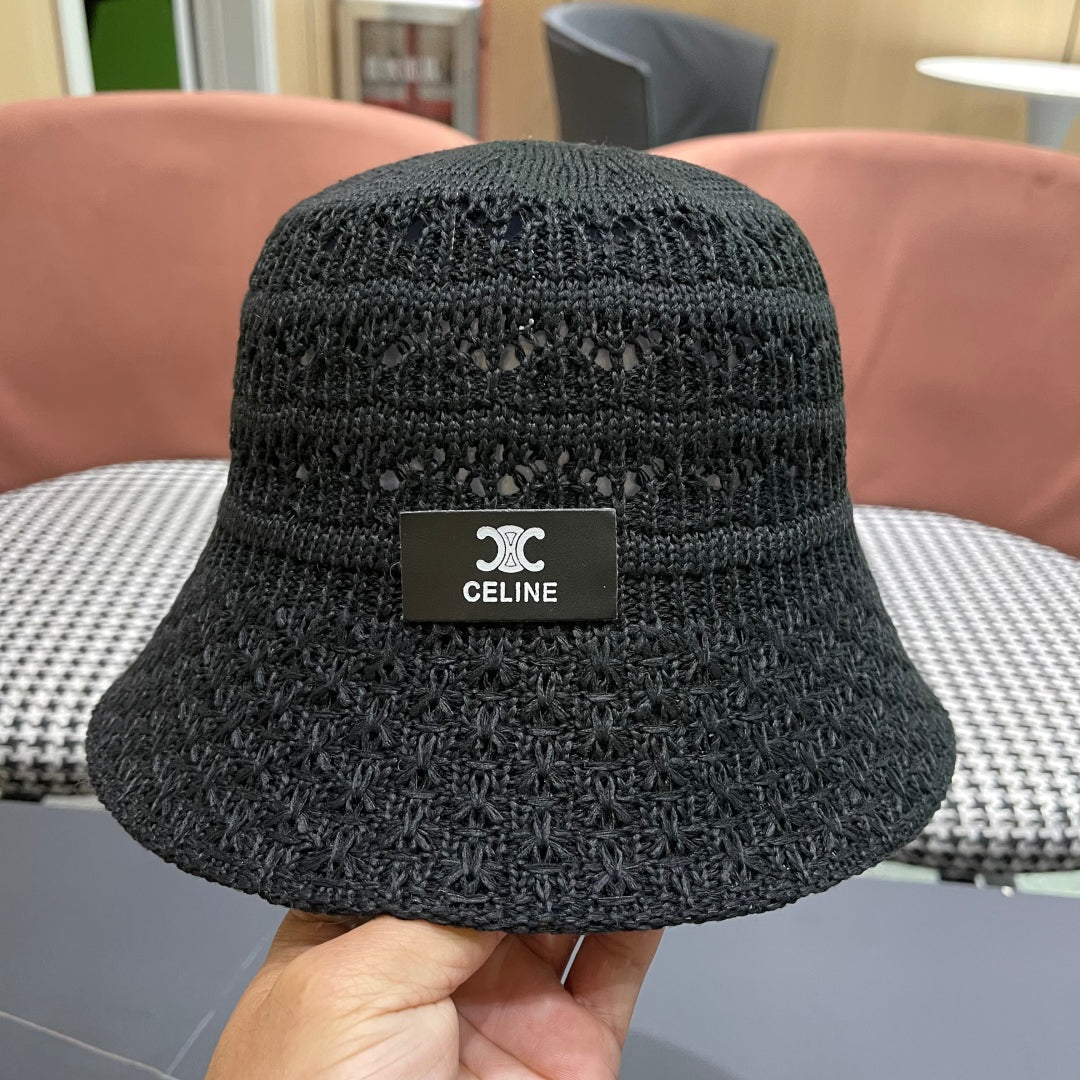 BUCKET HAT MODEL 651870 IN BLACK CROCHET