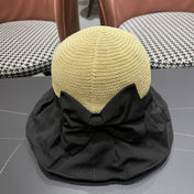 WIDE BRIM HAT MODEL 651949 IN BLACK MESH FABRIC