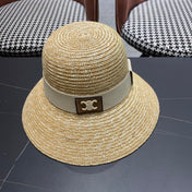 BUKET HAT MODEL 653603 IN NATURAL RAFFIA STRAW
