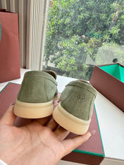 LP LOAFERS 25S IN OLIVE GRAY CASHMERE