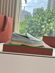 LP LOAFERS 25S IN DUSTY GREEN GRAY CASHMERE