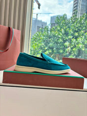 LP LOAFERS 25S IN OCEAN BLUE CASHMERE