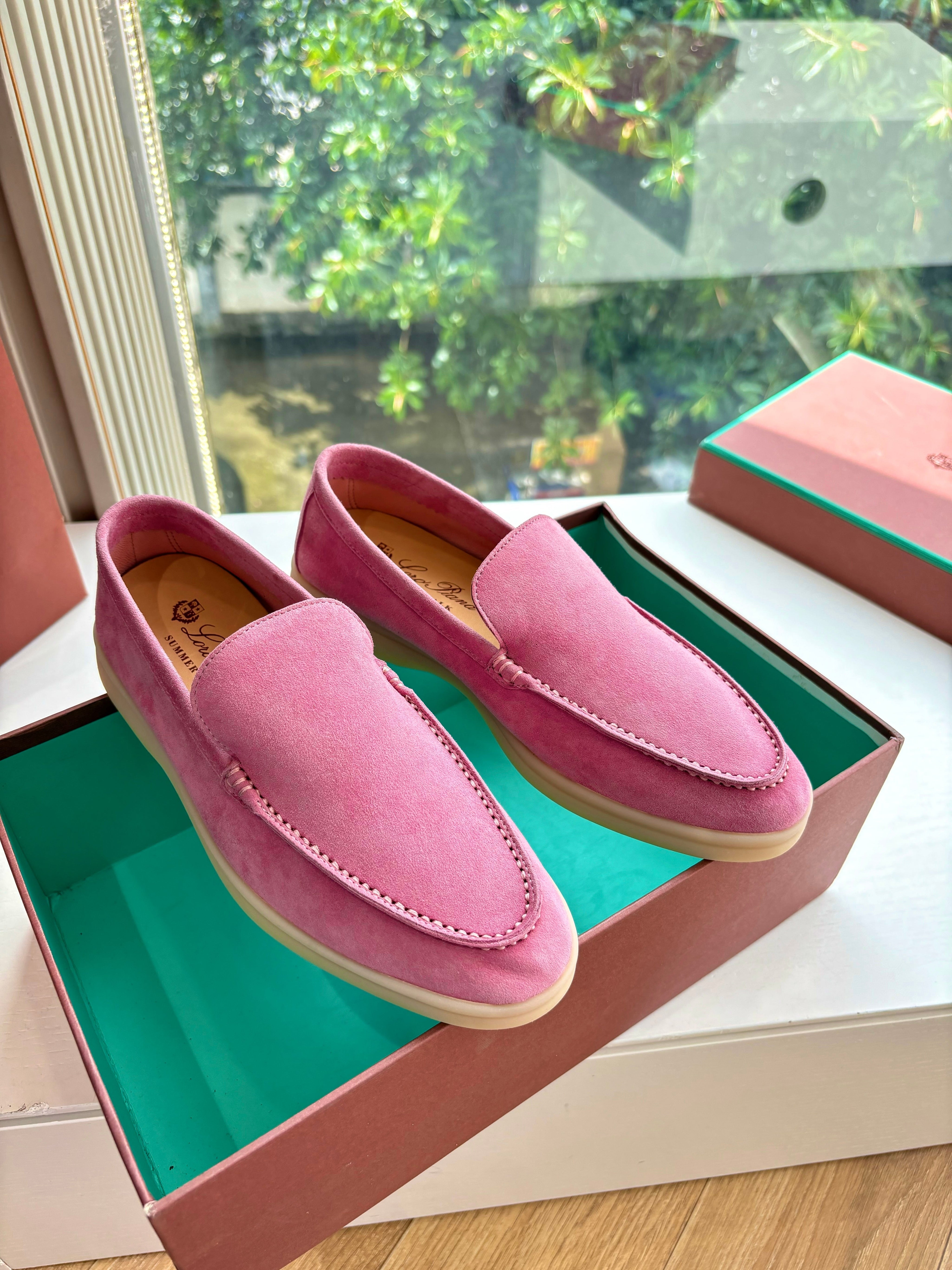 LP LOAFERS 25S IN PINK CASHMERE