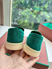 LP LOAFERS 25S IN TEAL GREEN CASHMERE