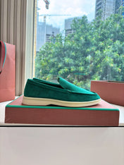 LP LOAFERS 25S IN TEAL GREEN CASHMERE