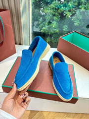 LP LOAFERS 25S IN BLUE CASHMERE