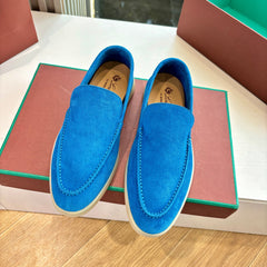 LP LOAFERS 25S IN BLUE CASHMERE