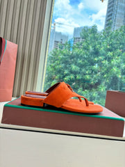 LP THONG SANDALS 25S IN ORANGE SUEDE