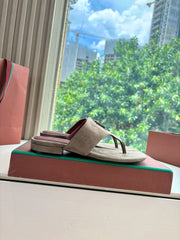 LP THONG SANDALS 25S IN STONE BROWN SUEDE