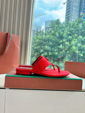 LP THONG SANDALS 25S IN RED SUEDE