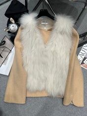 CHANEL 25S REVERSIBLE FOX FUR JACKET 591