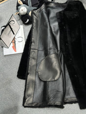 CHANEL 25S SHEEP FUR COAT 505