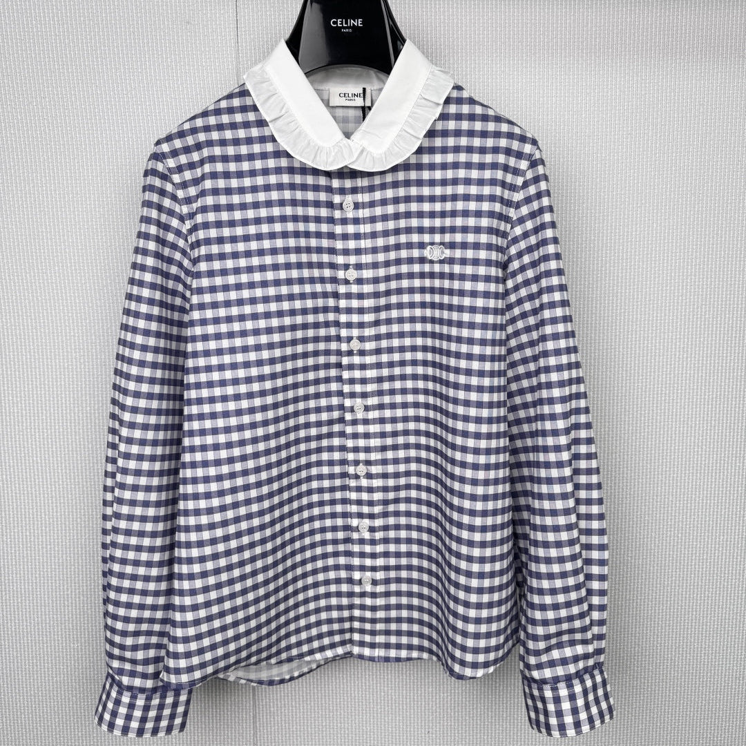 CELINE 25S PLAID SHIRT 0112