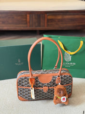 SAINT MARTIN MINI BAG 22 IN BROWN GOYARDINE CANVAS AND CALFSKIN