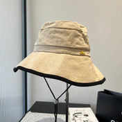 BUCKET HAT MODEL 651982 IN BEIGE SLUB FABRIC