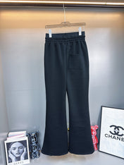 MIUMIU FLEECE TOP AND FLARED PANTS SET STYLE 217