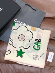 CHANEL 25S SCARF 135 CM IN CASHMERE SILK 943655