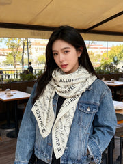 CHANEL 25S SCARF 135 CM IN CASHMERE SILK 943693