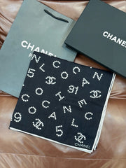 CHANEL 25S SCARF 135 CM IN CASHMERE SILK 943694