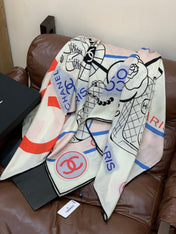 CHANEL 25S SCARF 135 IN CASHMERE 991652
