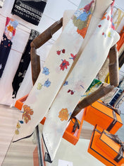 HERMES 26S SCARF 140 IN CASHMERE AND SILK 303340