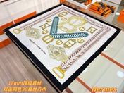 HERMES 26S PRINTED SQUARE SCARF 88 IN SILK 309939