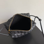 MINI LOOP CAMERA BAG 22 IN BLACK CALFSKIN