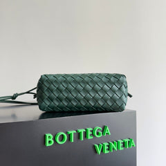 MINI LOOP CAMERA BAG 22 IN DARK GREEN CALFSKIN
