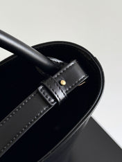 BOTTEGA VENETA 25S MEDIUM LIBERTA 22 IN BLACK CALFSKIN GOLD HARDWARE