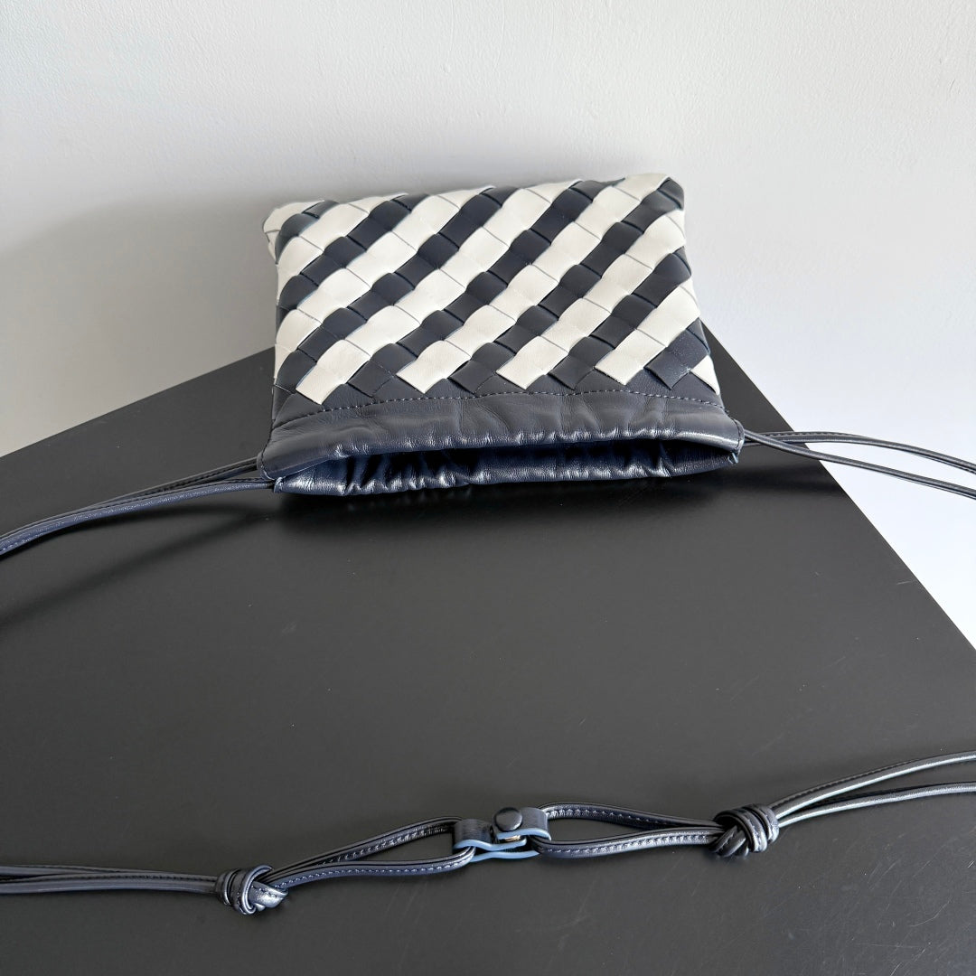 BOTTEGA VENETA 25S DUSTBAG 21 IN ZEBRA PATTERN CALFSKIN