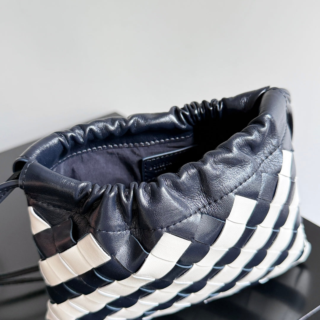 BOTTEGA VENETA 25S DUSTBAG 21 IN ZEBRA PATTERN CALFSKIN
