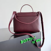 BOTTEGA VENETA 25S MEDIUM CIAO CIAO BAG 26 IN BURGUNDY CALFSKIN