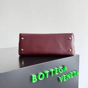 BOTTEGA VENETA 25S MEDIUM CIAO CIAO BAG 26 IN BURGUNDY CALFSKIN