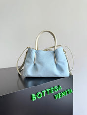 BOTTEGA VENETA 25S SMALL PINACOTECA REVERSIBLE BAG 24 IN IVORY CALFSKIN