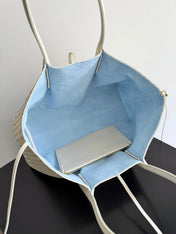 BOTTEGA VENETA 25S PINACOTECA BAG 43 IN IVORY CALFSKIN