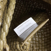 BOTTEGA VENETA 25S MINI TOSCA 20 IN DARK OLIVE BROWN CALFSKIN